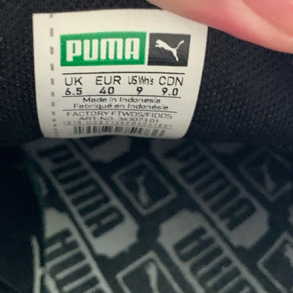 Puma Basket woman’s black runners size 9 - Picture 10 of 13
